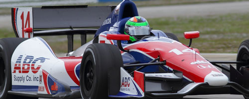 Conor Daly on track at Sebring