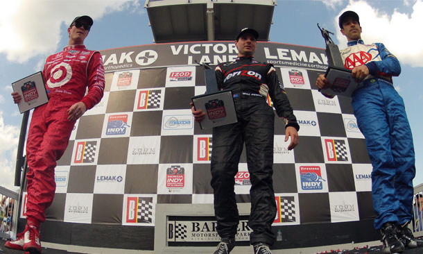 IZOD IndyCar Series Podium - Barber Motorsports Park