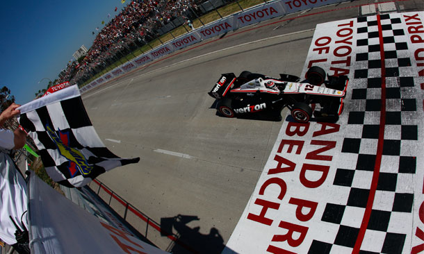 Will Power Takes Checkers at Long Beach