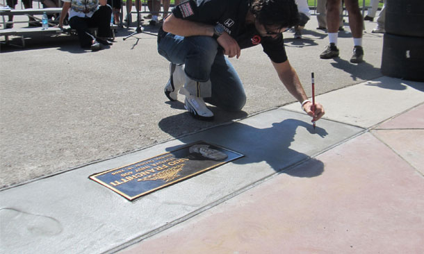 Franchitti enters Auto Club Speedway Walk Of Fame