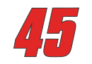 Christian Lundgaard's car number, #45
