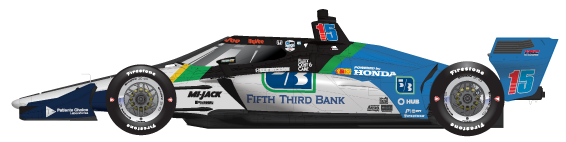Driver of the #15 Graham Rahal's Car Livery