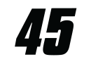 Louis Foster's car number, #45