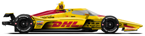Alex Palou car side profile