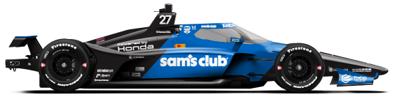 Kyle Kirkwood car side profile