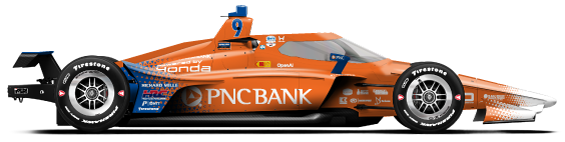 Scott Dixon car side profile