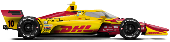 Alex Palou car side profile