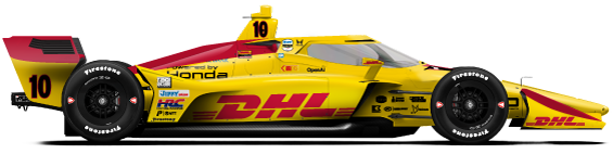 Alex Palou car side profile