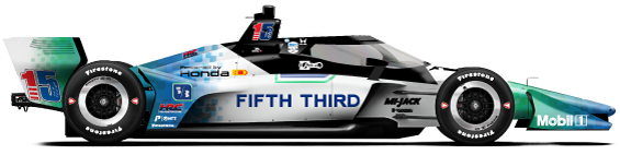 Graham Rahal car side profile