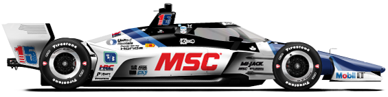 Graham Rahal car side profile