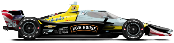 Alexander Rossi car side profile