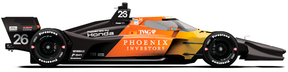 Driver of the #26 Will Power's Car Livery