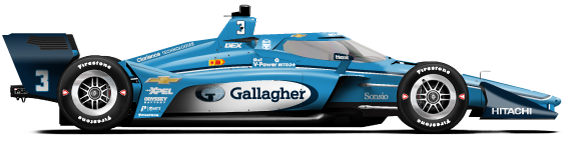 Driver of the #3 Scott McLaughlin's Car Livery