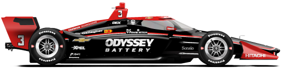 Scott McLaughlin car side profile