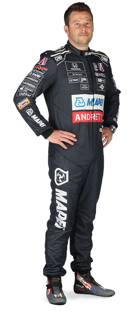 Marco Andretti standing