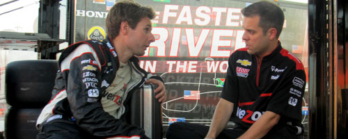 Will Power and Dave Faustino