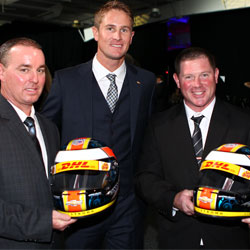 RHR gives helmets to crew members