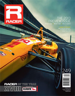 RACER Magazine Spring 2013 cover