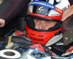 Al Unser in the 2-seater