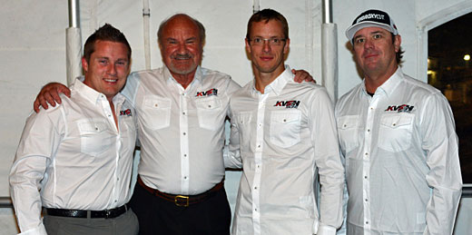 KVSH Racing owners and Sebastien Bourdais