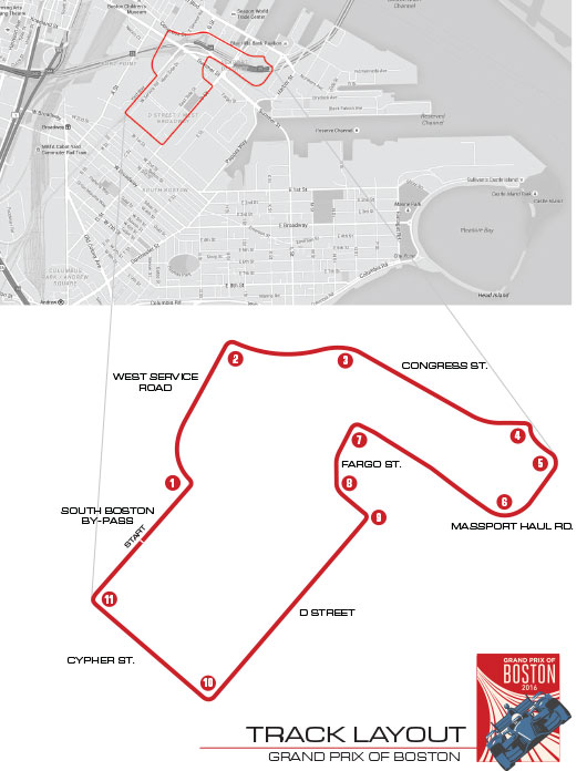 Grand Prix of Boston Course Layout