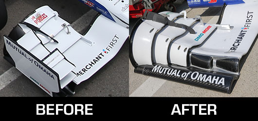 Honda Front Wing Comparison