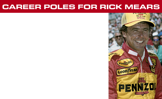 Rick Mears pole notables