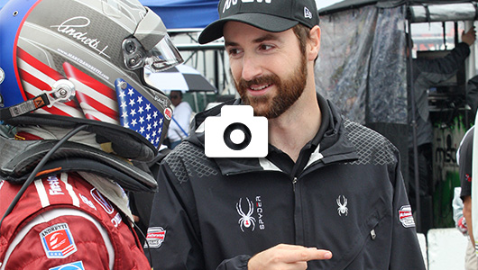James Hinchcliffe and Marco Andretti