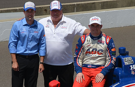 Conor Daly with A.J. Foyt and Larry Foyt