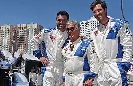 Mario Andretti, Maksim Chmerkovsky and Tony Dovalani