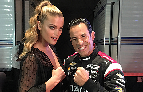 Nina Agdal and Helio Castroneves