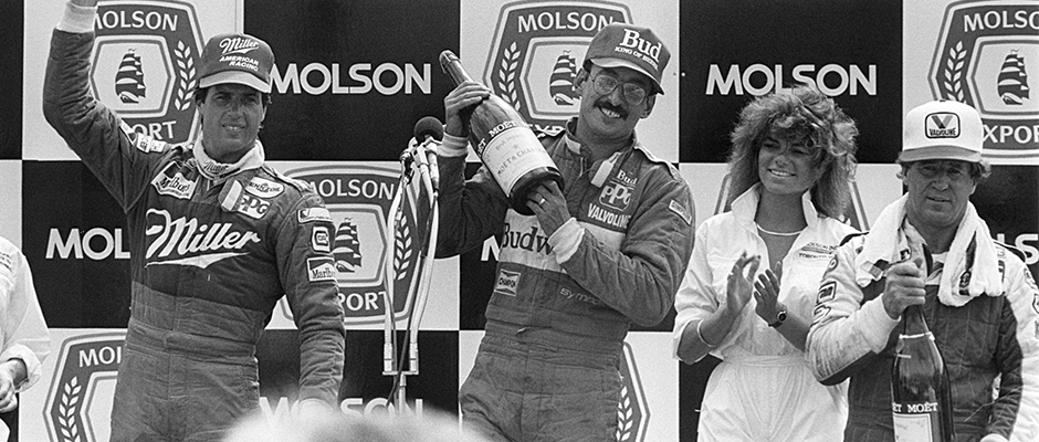 Bobby Rahal, Danny Sullivan, and Mario Andretti