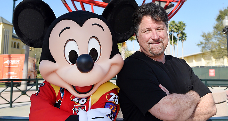 Mickey Mouse and Michael Andretti