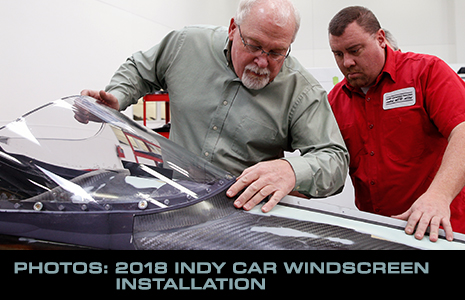 2018 Indy car windscreen