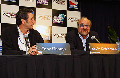 Tony George and Kevin Kalkhoven