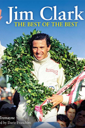 The book cover shows Jim Clark.