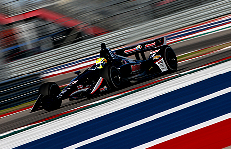 Spencer Pigot on track at Circuit of The Americas
