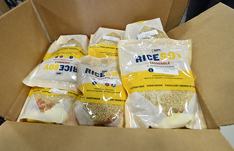 Box of packaged meals