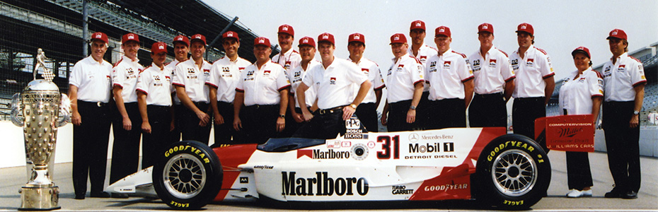 Al Unser Jr. 1994 Indy 500 winning team photo
