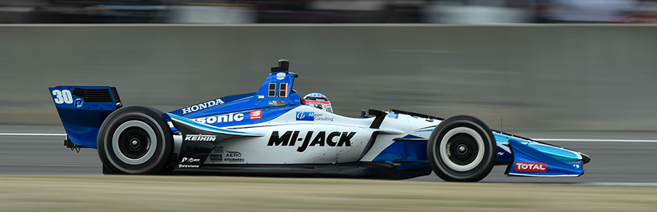 Takuma Sato winning at Barber Motorsports Park in 2019