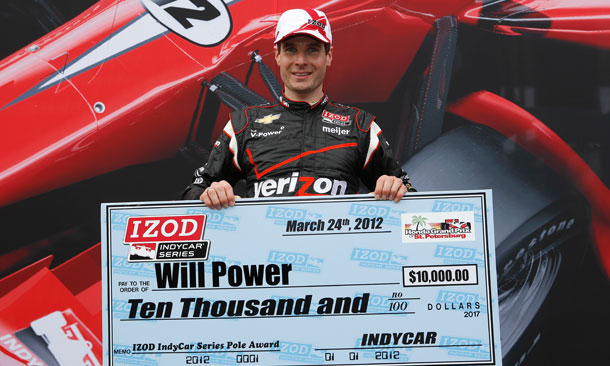 Will Power wins Pole at St. Pete