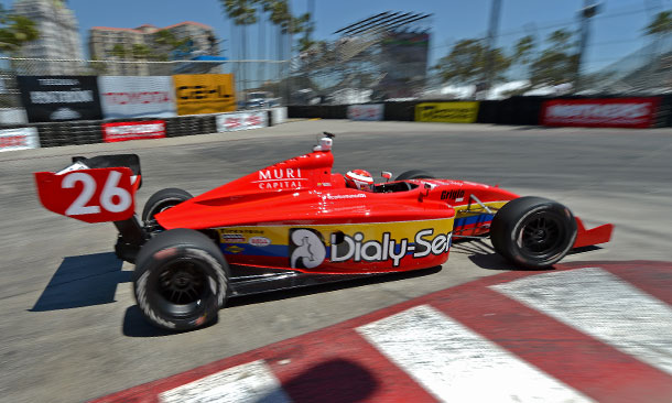 Carlos Munoz leads Practice 1 at Long Beach