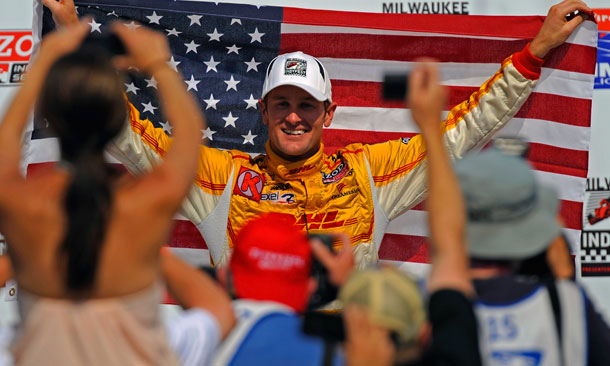 Hunter-Reay victorious in Milwaukee in 2012