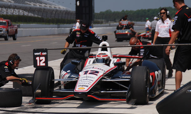 Will Power tests at Pocono Raceway