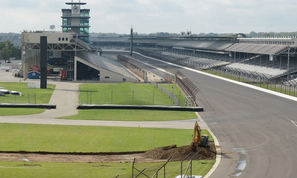 Construction begins at the Indianapolis Motor Speedway