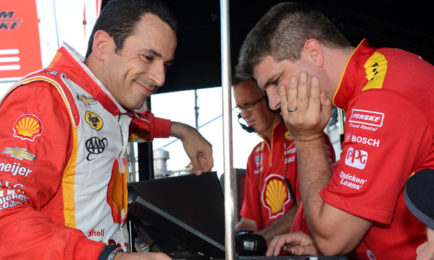 Helio Castroneves and Engineer
