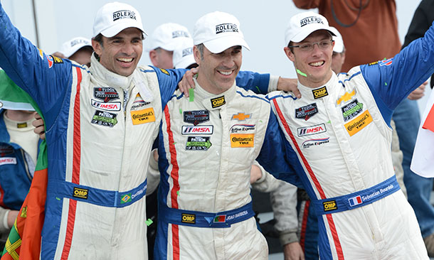 Christian Fittipaldi, Joao Barbosa, and Sebastien Bourdais