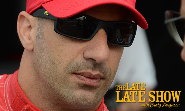 Catch Tony Kanaan on 'The Late Late Show' with Craig Ferguson at 12:30 a.m. (ET) April 10 on CBS