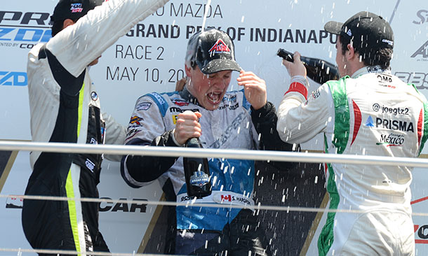Hargrove sweeps a pair on Indy road course