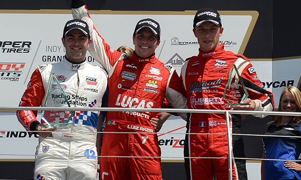 Razia records first win in Race 2 at Indy